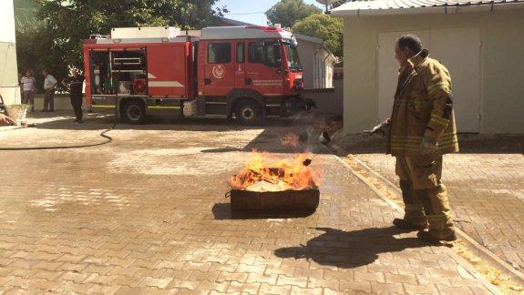 Torbalı İlçe Milli Eğitim Müdürlüğünde yangın tatbikatı yapıldı.