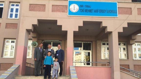 Torbalı İlçe  Milli Eğitim Müdürü Cafer TOSUN  Toki Mehmet Akif Ersoy İlkokulunu ziyaret etti.