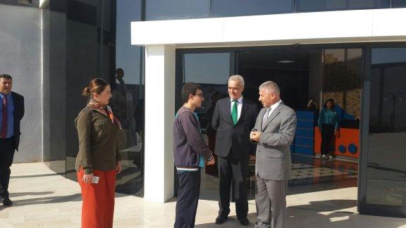 Torbalı İlçe Milli Eğitim Müdürü Cafer TOSUN Pancar Mesleki  ve Teknik  Anadolu Lisesini ziyaret etti.