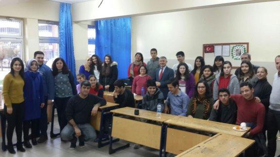 Torbalı İlçe Milli Eğitim Müdürü Cafer TOSUN Cumhuriyet Mesleki ve Teknik Anadolu Lisesi özel eğitim sınıfını ziyaret etti. 