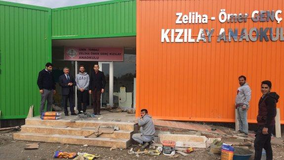 Torbalı İlçe Milli Eğitim Müdürü Cafer TOSUN Kızılay Anaokulu inşaatını yerinde inceledi.