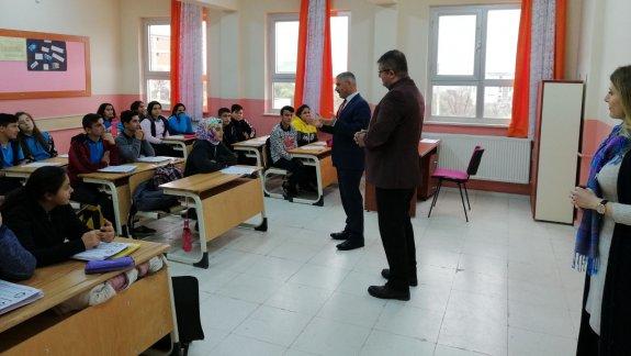Torbalı İlçe Milli Eğitim Müdürü Cafer TOSUN Şehit Onur Ensar Ayanoğlu ortaokulunu ziyaret etti