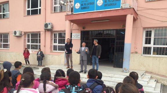 Torbalı İlçe Milli Eğitim Müdürü Cafer TOSUN Çaybaşı 80. Yıl İlk-ortaokulunu ziyaret etti