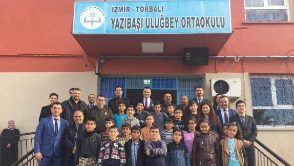 Torbalı Kaymakamı Kadir Sertel OTCU, Yazıbaşı Uluğbey İlk/Ortaokulunda ziyaret ve incelemelerde bulundu.