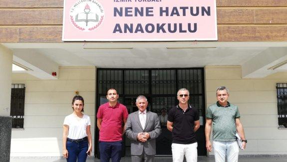Torbalı İlçe Milli Eğitim Müdürü Cafer TOSUN okul denetimleri kapsamında 23/05/2018 Çarşamba günü  Nene Hatun Anaokulunu denetledi.