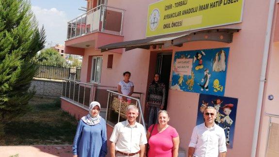 Torbalı İlçe Milli Eğitim Müdürü Cafer TOSUN Ayrancılar Anadolu İmam-Hatip Anasını   Mesleki çalışma seminerlerini  ziyaret etti.