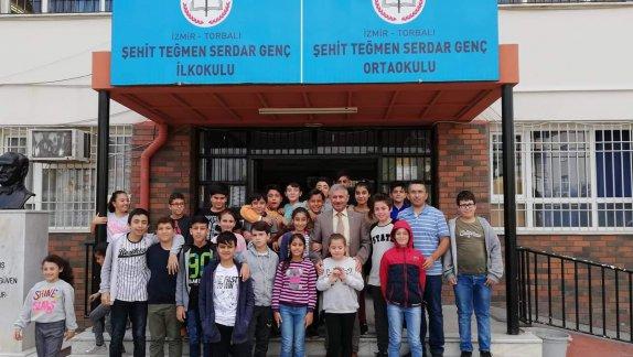 Torbalı İlçe Milli Eğitim Müdürü Cafer TOSUN  Şehit Teğmen Serdar Genç İlk-Ortaokulunu  ziyaret etti.