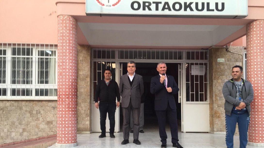Torbalı İlçe Milli Eğitim Müdürü Cafer TOSUN Cengiz Topel ortaokulunu ziyaret etti.
