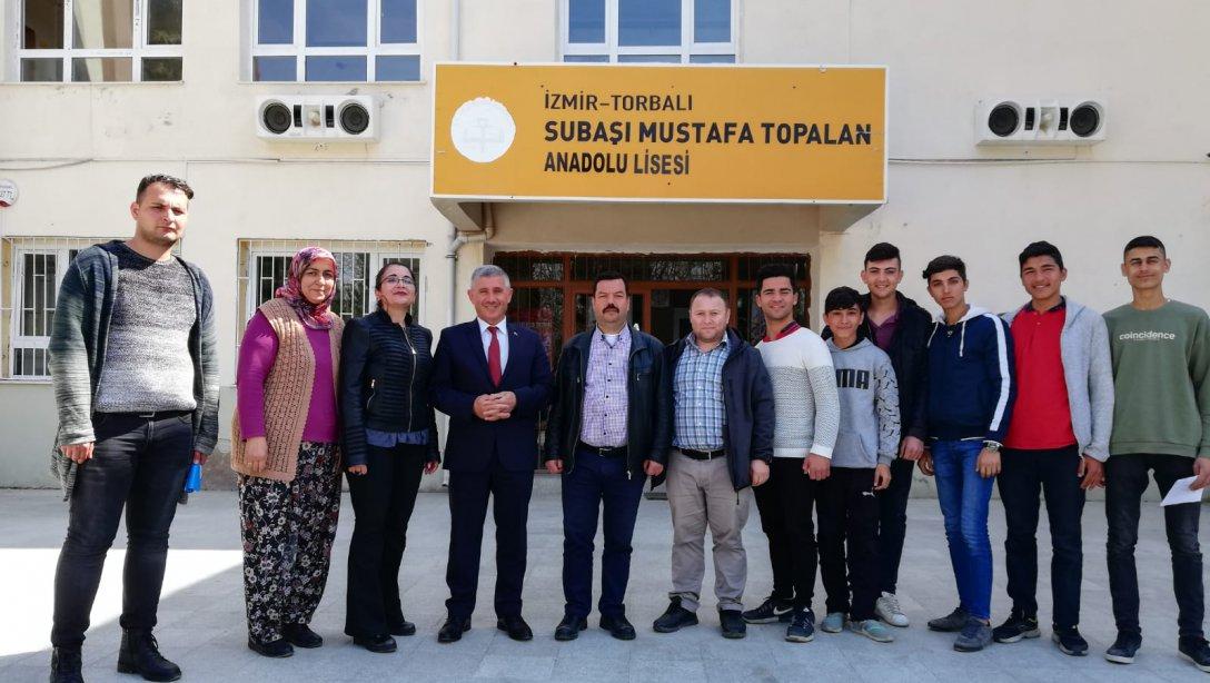 Torbalı İlçe Milli Eğitim Müdürü Cafer TOSUN okul ziyaretleri kapsamında Subaşı Mustafa Topalan Anadolu Lisesini  ziyaret etti