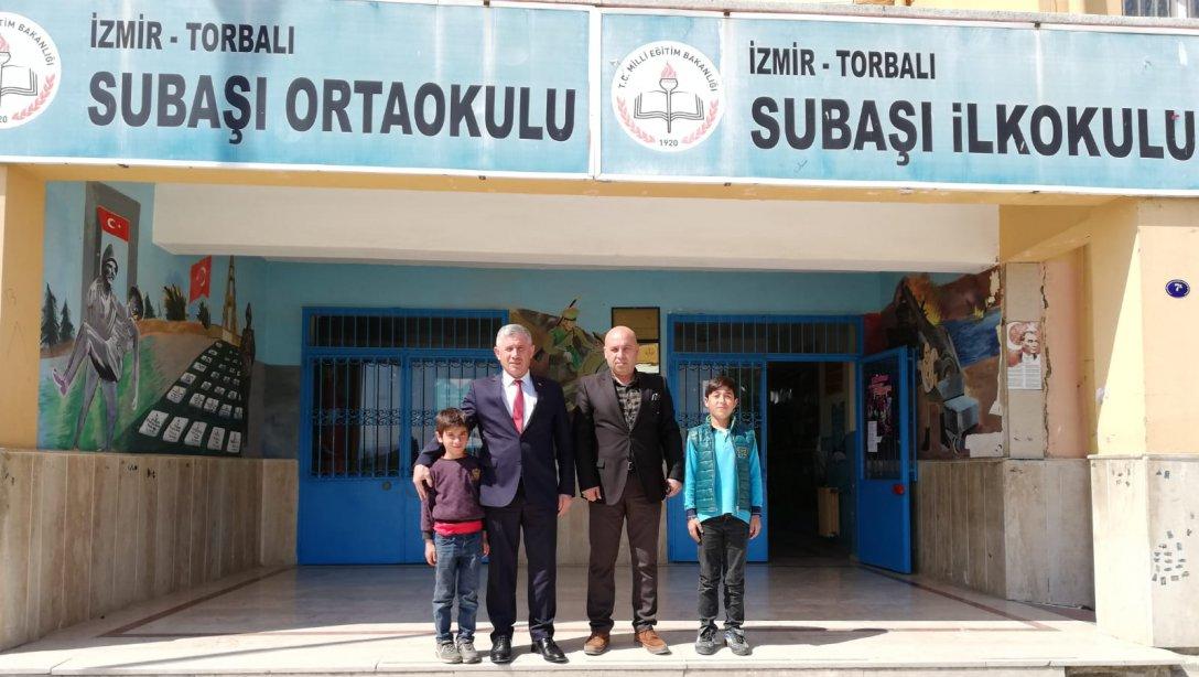 Torbalı İlçe Milli Eğitim Müdürü Cafer TOSUN okul ziyaretleri kapsamında Subaşı ortaokulunu  ziyaret etti