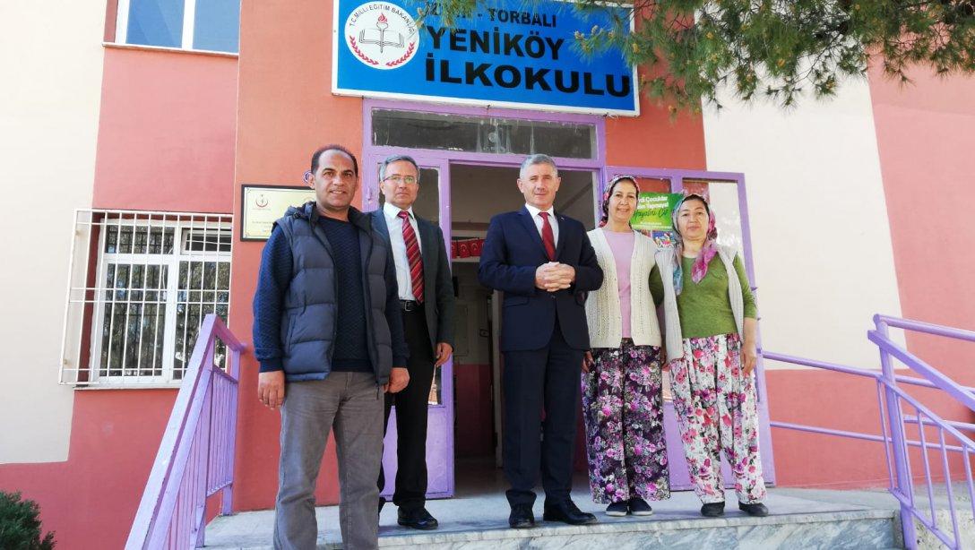 Torbalı İlçe Milli Eğitim Müdürü Cafer TOSUN okul ziyaretleri kapsamında Yeniköy İlkokulunu  ziyaret etti