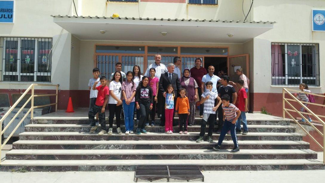 Torbalı İlçe Milli Eğitim Müdürü Cafer TOSUN okul ziyaretleri kapsamında Kuşçuburun Barbaros İlk-ortaokulunu  ziyaret etti.