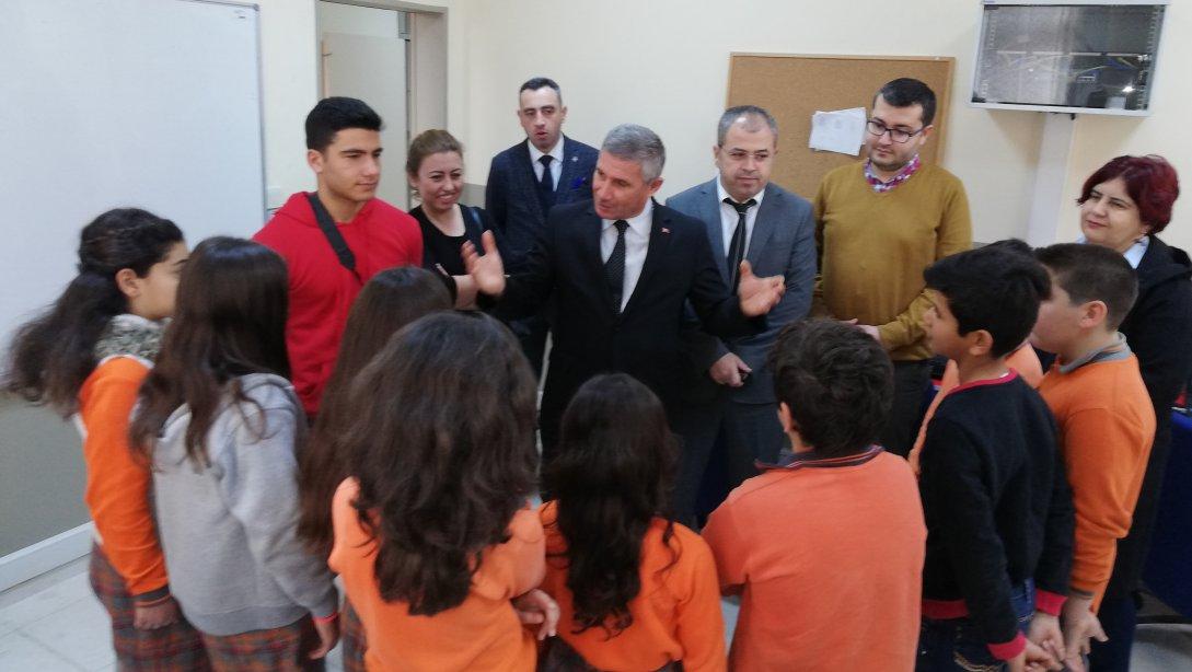 Torbalı İlçe Milli Eğitim Müdürü Cafer TOSUN okul ziyaretleri kapsamında Dağkızılca ilk-ortaokulunu  ziyaret etti.