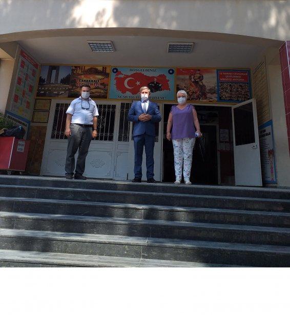 İlçe Milli Eğitim Müdürü Cafer Tosun Cengiz Topel İlkokulu'nu ziyaret etti.