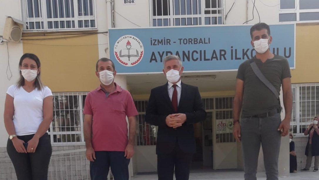 İlçe Milli Eğitim Müdürü Cafer Tosun Ayrancılar İlkokulu'nu ziyaret etti.