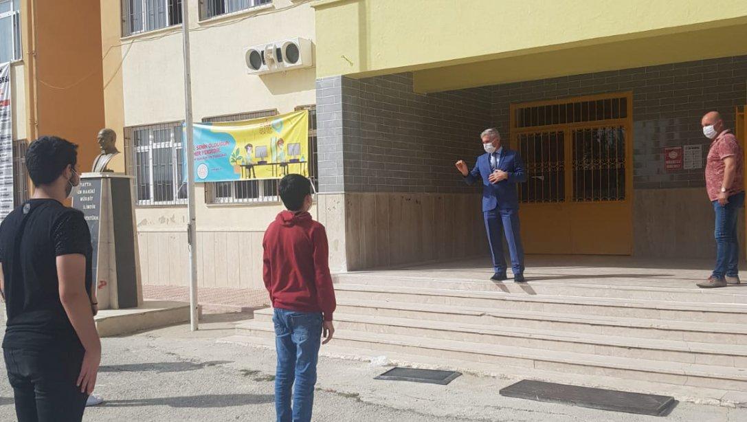 İlçe Milli Eğitim Müdürü Cafer Tosun Subaşı Mustafa Topalan Çok Programlı Anadolu Lisesini ziyaret etti.