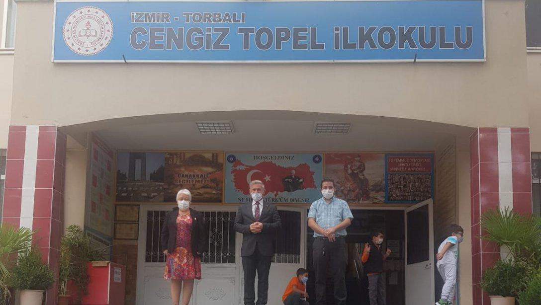 İlçe Milli Eğitim Müdürü Cafer Tosun Cengiz Topel İlkokulunu ziyaret etti.