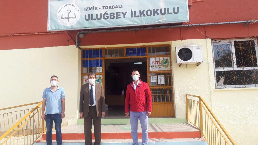 Şube Müdürü Abdulrezak Kaldan Uluğbey İlkokulunu ziyaret etti.