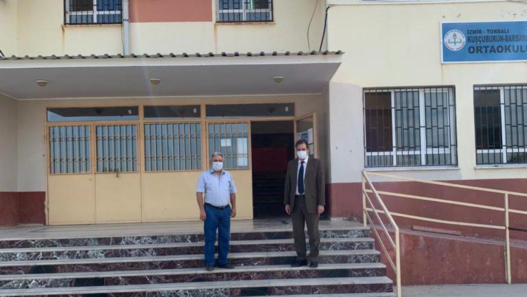 Şube Müdürü Abdulrezak Kaldan Kuşçuburun Barbaros İlk-Ortaokulunu ziyaret etti.