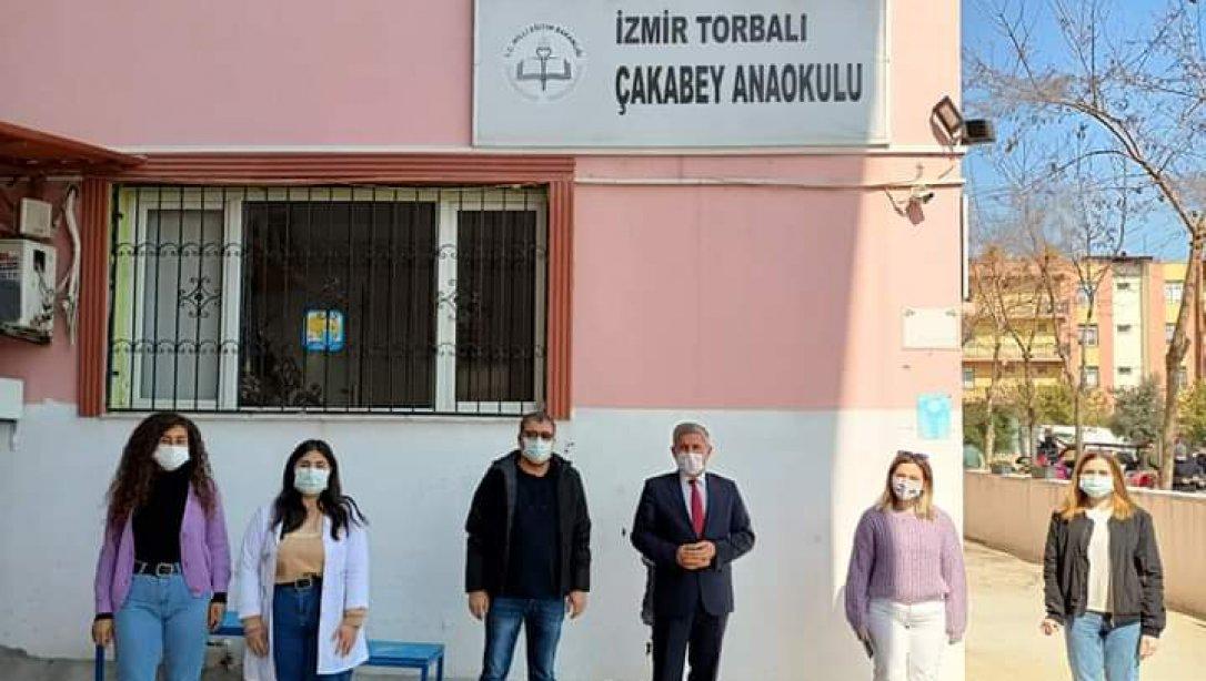 Torbalı İçe Milli Eğitim Müdürü Cafer TOSUN Çakabey  Anaokulunu ziyaret etti.