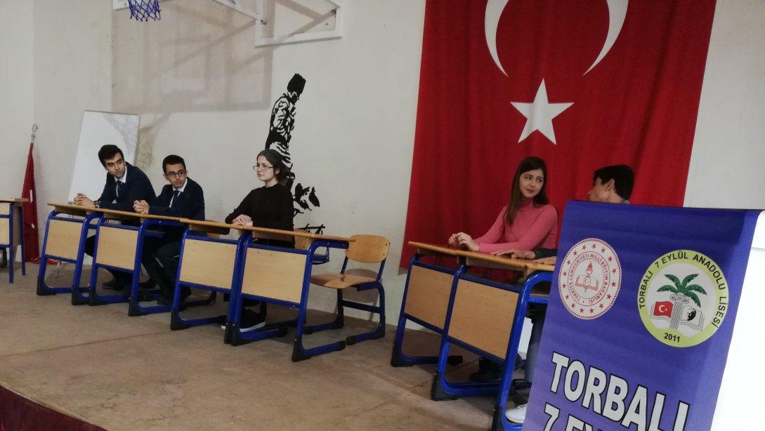 Torbalı İlçe Milli Eğitim Müdürü Cafer TOSUN okul ziyaretleri kapsamında 7 Eylül Anadolu lisesini ziyaret etti.